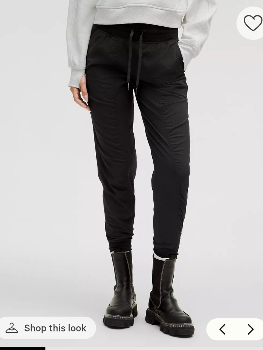 Lululemon Dance Studio, Mid Rise Black Jogger, Size 2
